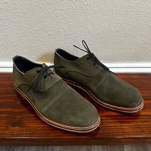 Helm | Shoes | Helm Olive Green Suede Leather Dress Casual Oxfords Shoes  Mens Size 2 | Poshmark